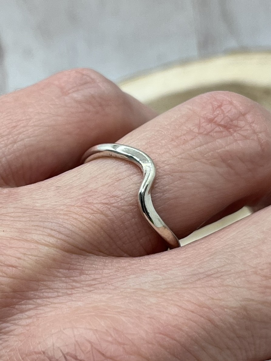 Hullám ezüst gyűrű (2)