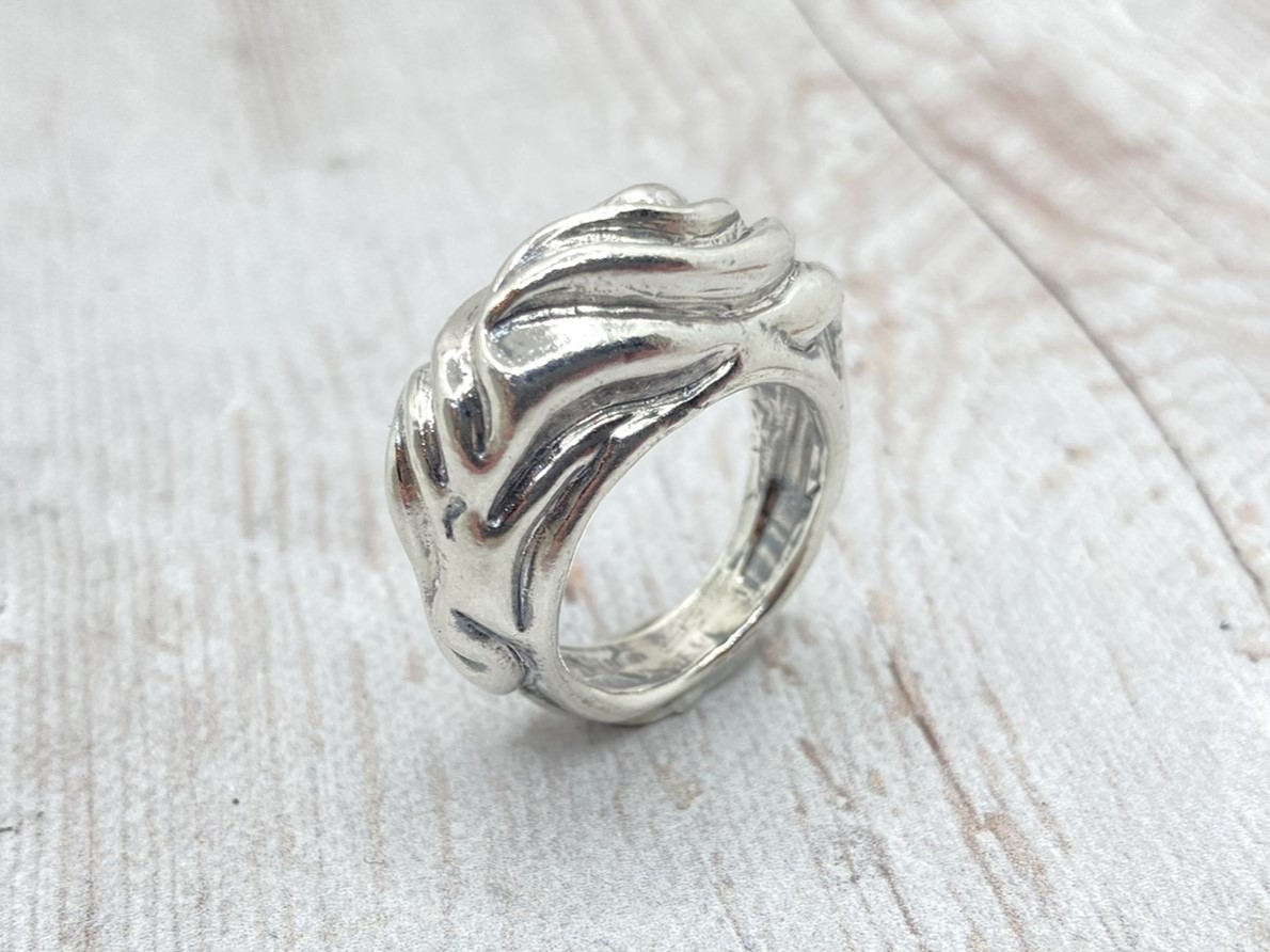 Hullámzás ezüst gyűrű 