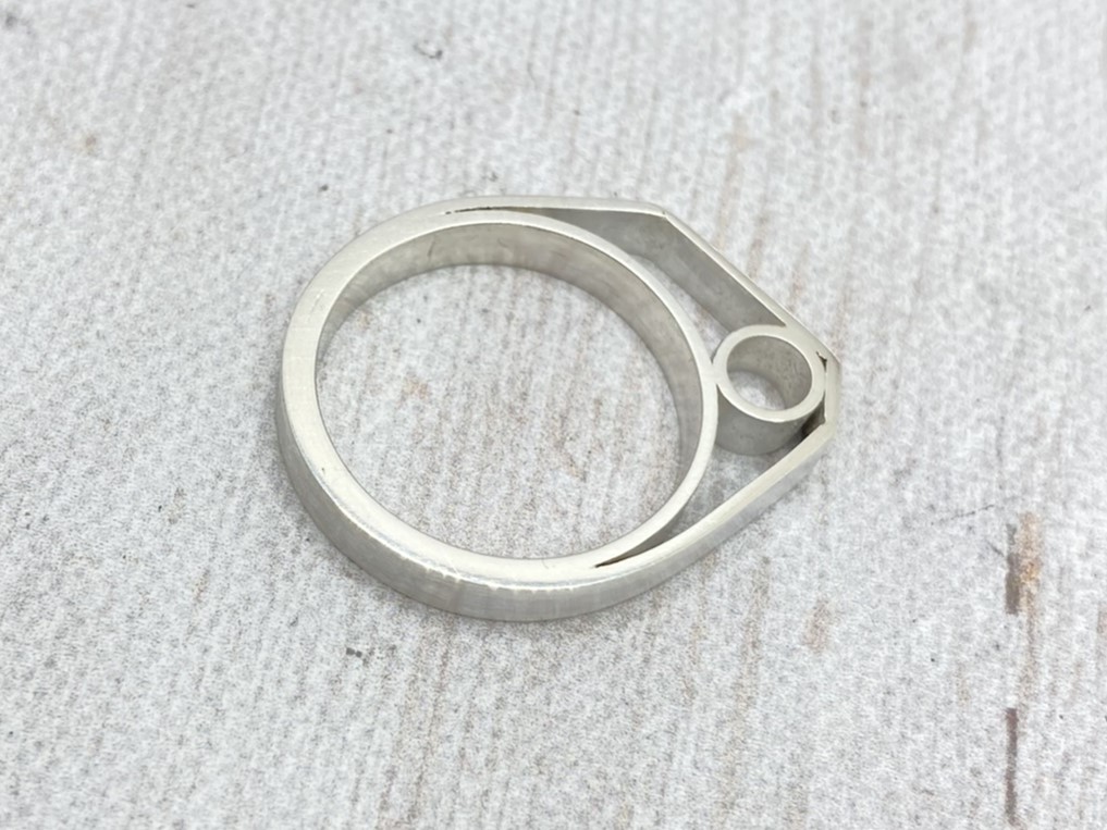 Modern ezüst gyűrű 