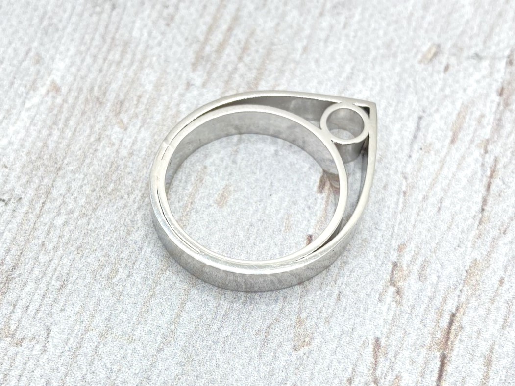 Modern ezüst gyűrű 10.