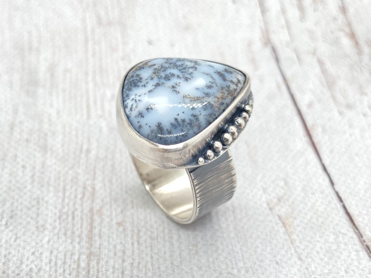 Merlinit ezüst gyűrű