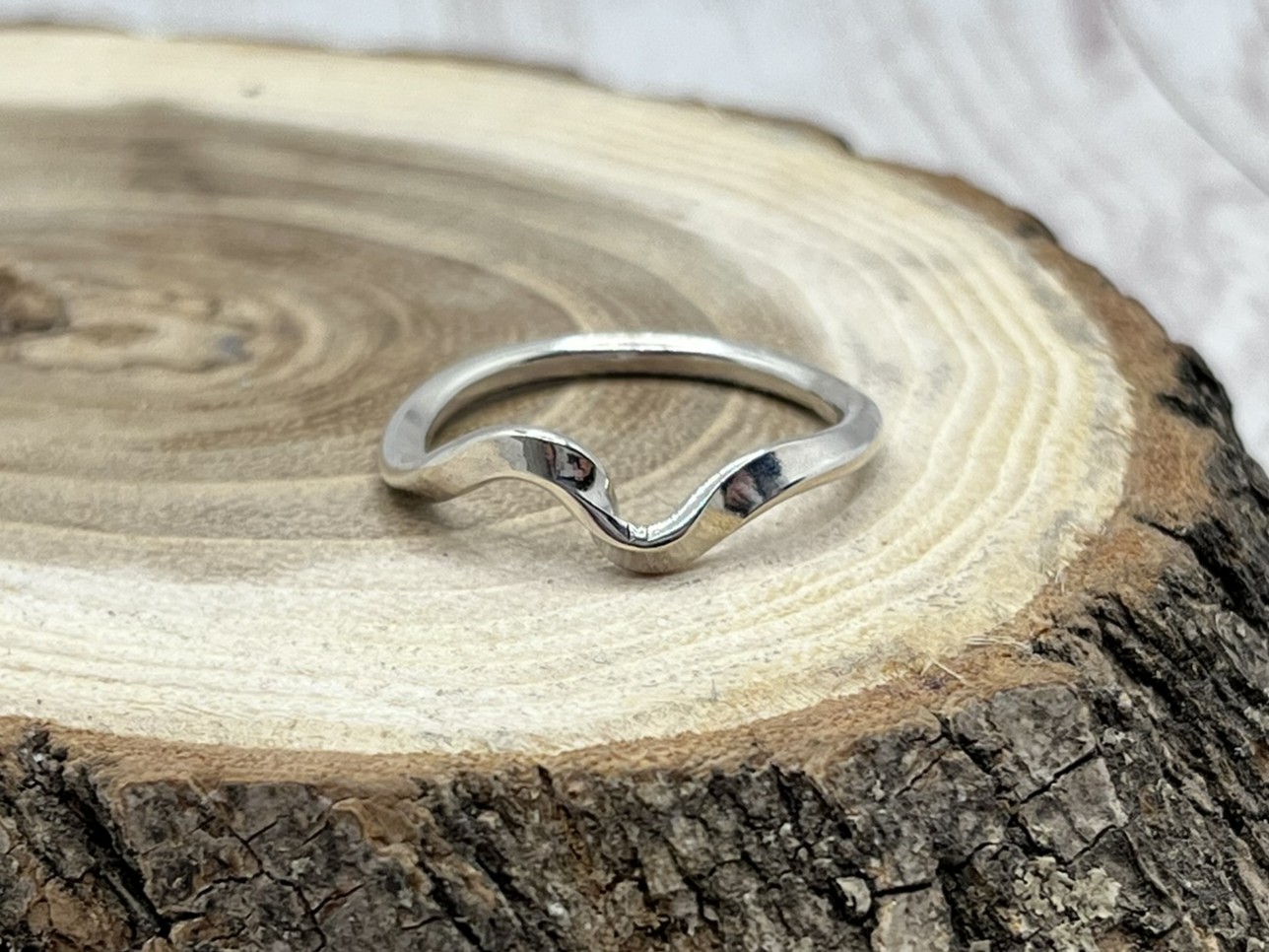 Dupla hullám ezüst gyűrű 