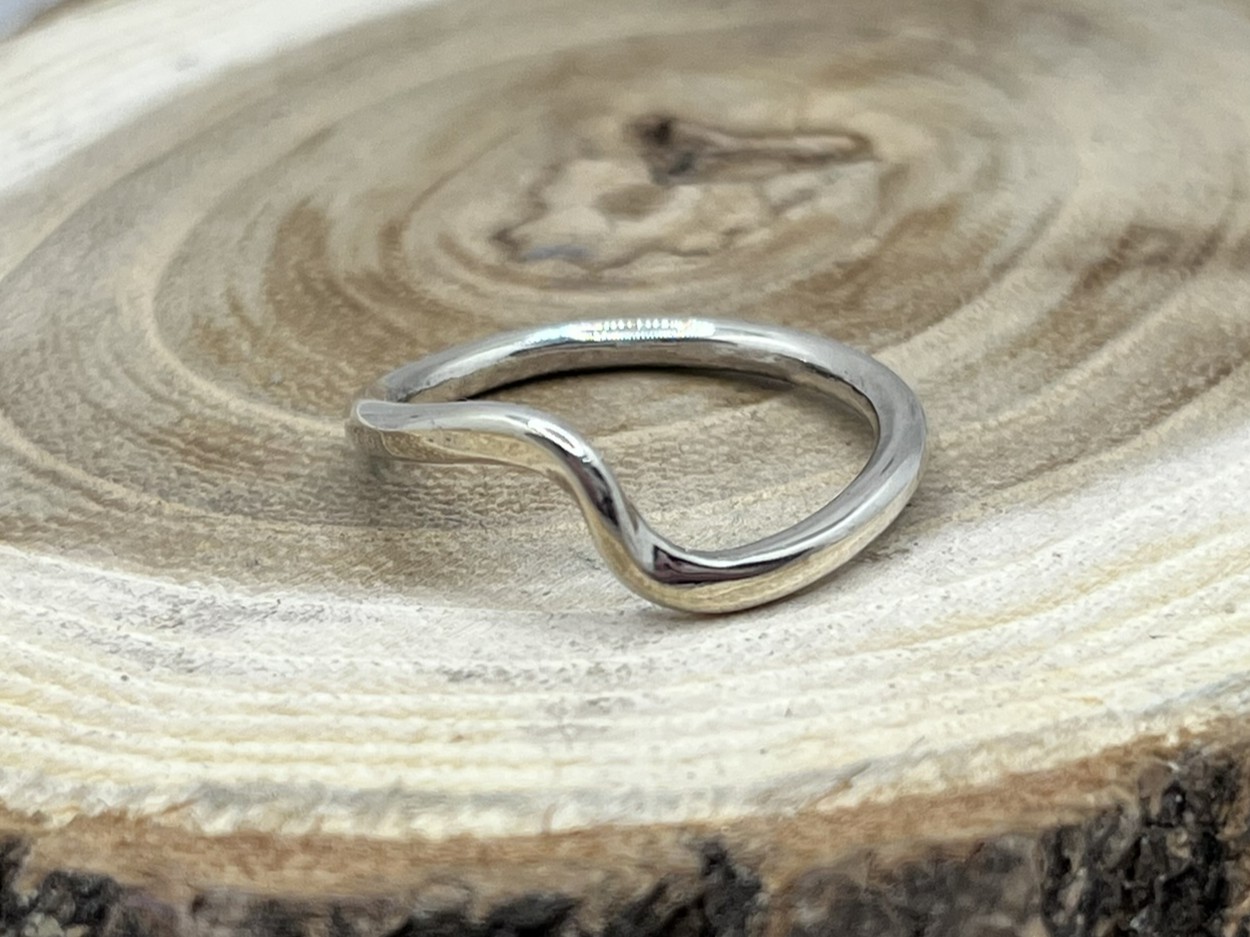 Hullám ezüst gyűrű (2)